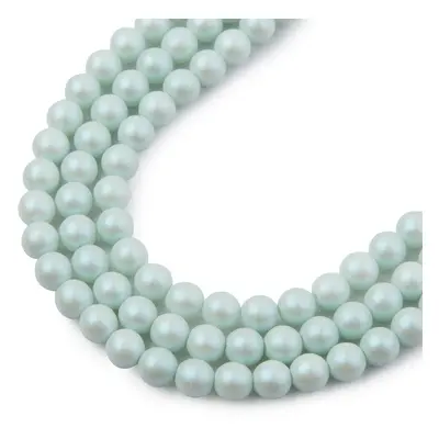 Manumi České mačkané korálky Manumi 4 mm pearl mint - 45 ks