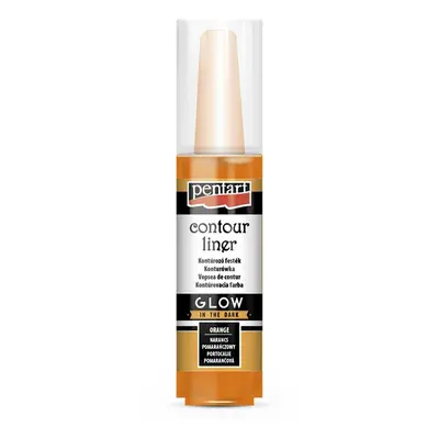 PENTART konturovací barva svítící ve tmě 20ml oranžová - 1 ks