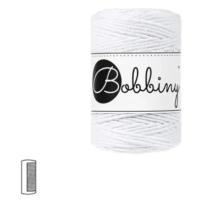 Bobbiny Macramé příze Baby 1,5mm White - 1 ks