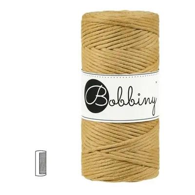 Bobbiny Macramé příze Regular 3mm Mustard - 1 ks