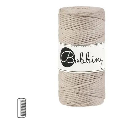 Bobbiny Macramé příze Regular 3mm Beige - 1 ks