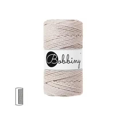 Bobbiny Macramé příze Regular 3PLY 3mm Nude - 1 ks