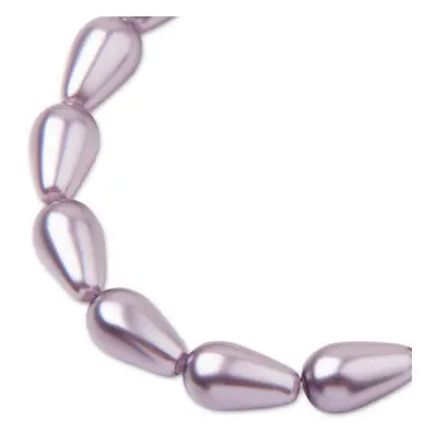 Preciosa perla hruška 15x8mm Pearl Effect Lavender - 8 ks