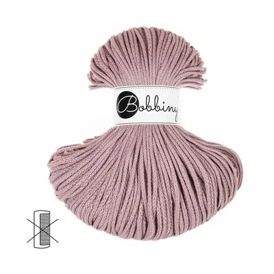 Bobbiny Macramé šňůra Junior 3mm Mauve - 1 ks