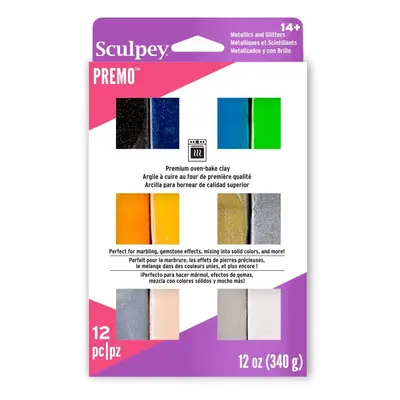 Sculpey PREMO Accents sada 340g 12 barev - 3 sady