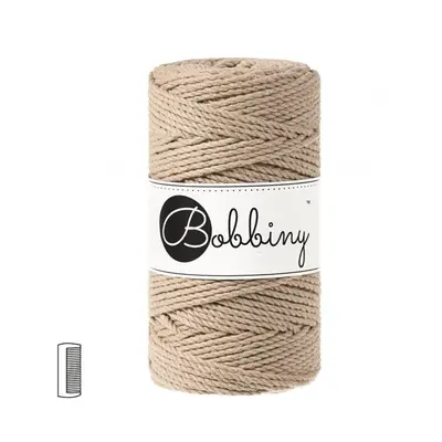 Bobbiny Macramé příze Regular 3PLY 3mm Sand - 1 ks