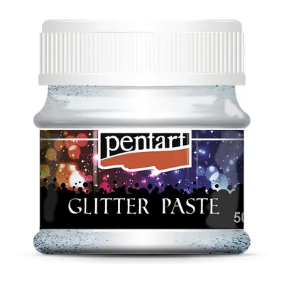 PENTART glitrová pasta fine 50ml stříbrná - 1 ks