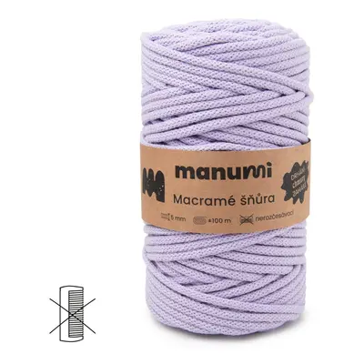 Manumi Macramé šňůra 5mm levandulová - 1 ks