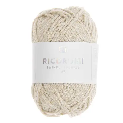 Rico Design Háčkovací příze Ricorumi Twinkly Twinkly odstín 003 krémová - 1 ks