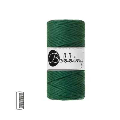 Bobbiny Macramé příze Regular 3mm Pine green - 1 ks