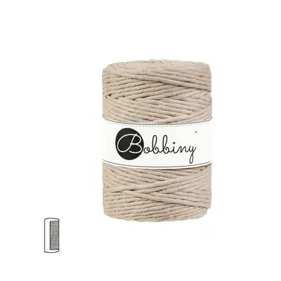 Bobbiny Macramé příze XXL 5mm Beige - 1 ks