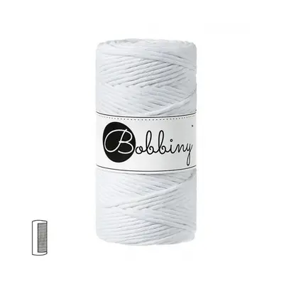 Bobbiny Macramé příze Regular 3mm White - 1 ks