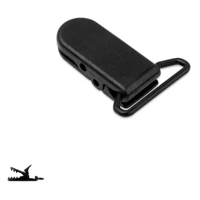 Plastový klip na dudlík 37x16x9mm Black - 10 ks