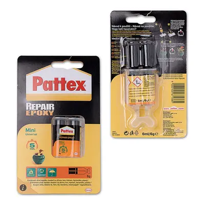 Dvousložkové epoxidové lepidlo Pattex Repair Epoxy Mini 5min 6ml ve stříkačce - 1 ks