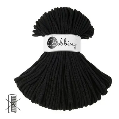 Bobbiny Macramé šňůra Premium 5mm Black - 1 ks