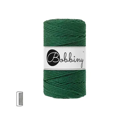 Bobbiny Macramé příze Regular 3PLY 3mm Pine green - 1 ks