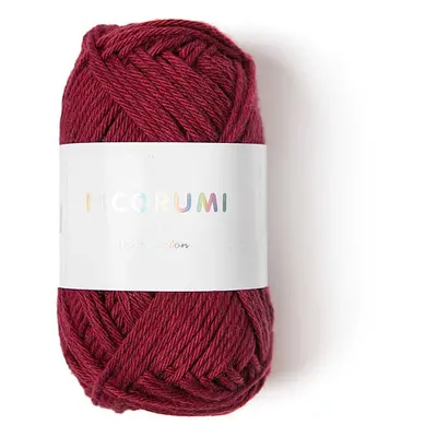 Rico Design Bavlněná háčkovací příze Ricorumi dk odstín 030 burgundy - 3 ks