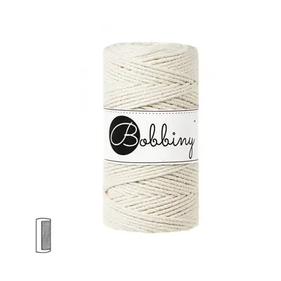 Bobbiny Macramé příze Regular 3PLY 3mm Natural - 1 ks