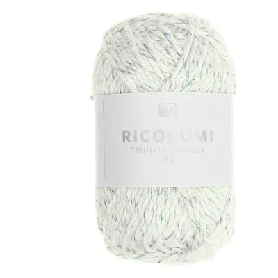 Rico Design Háčkovací příze Ricorumi Twinkly Twinkly odstín 002 bílá - 1 ks