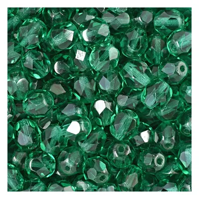 Manumi české broušené korálky 6mm Emerald - 30 ks