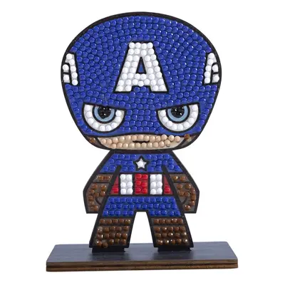 Diamantové malování postava Marvel Captain America - 1 ks