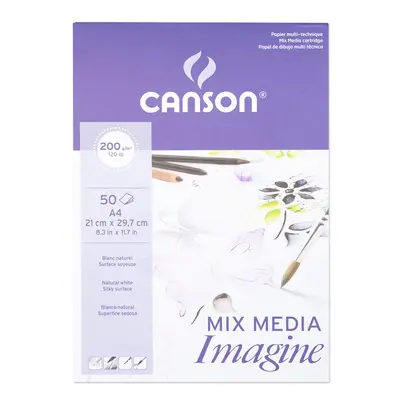 Canson skicák Imagine 50 listů A4 200g/m² lepený - 1 ks