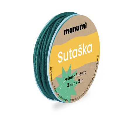 Manumi Sutaška 3mm/2m emerald - 1 ks