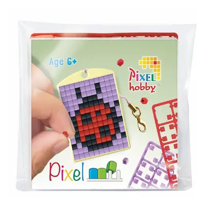 Pixelhobby Pixel klíčenka beruška nebo motýl - 1 ks