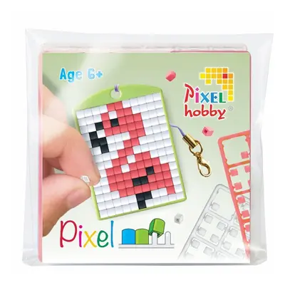 Pixelhobby Pixel klíčenka plameňák nebo papoušek - 1 ks