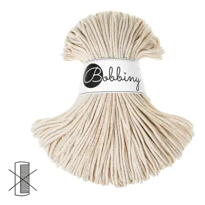 Bobbiny Macramé šňůra Junior 3mm Golden natural - 1 ks