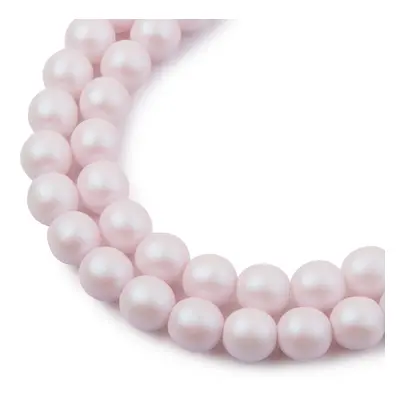 Manumi České mačkané korálky Manumi 8 mm pearl pink - 22 ks