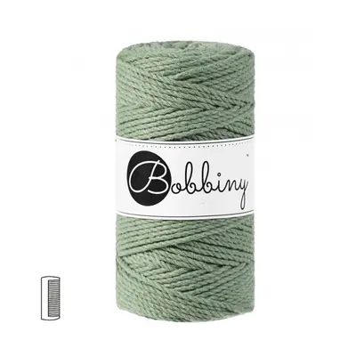 Bobbiny Macramé příze Regular 3PLY 3mm Eucalyptus green - 1 ks