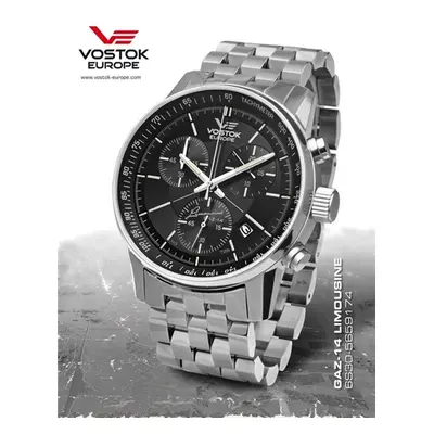 Hodinky Vostok Europe GAZ-14 Grand Chrono Trigolight 6S30/5651174B + Dárek zdarma