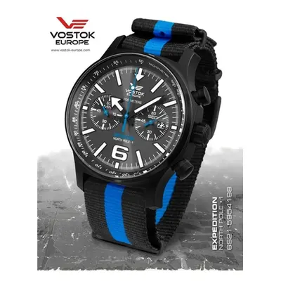 Hodinky Vostok Expedition North Pole Chrono 6S21/5954198T + Dárek zdarma