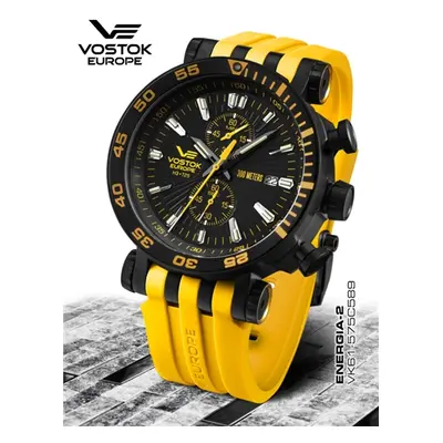 pánske hodinky Vostok-Europe ENERGIA Rocket chrono line VK61/575C589S + dárek zdarma