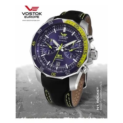 Hodinky Vostok Rocket N-1 Chrono 6S21/2255253 + Dárek zdarma