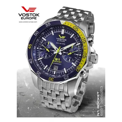 Hodinky Vostok Rocket N-1 Chrono 6S21/2255253B + Dárek zdarma