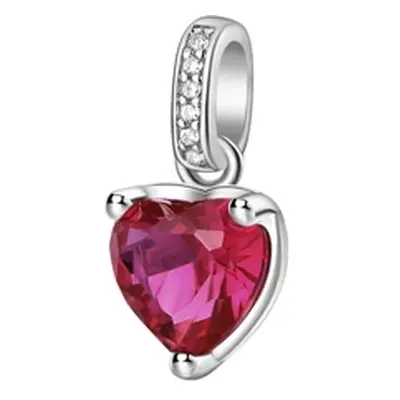 Stříbrný přívěšek srdíčko Brosway Fancy Passion Ruby FPR20