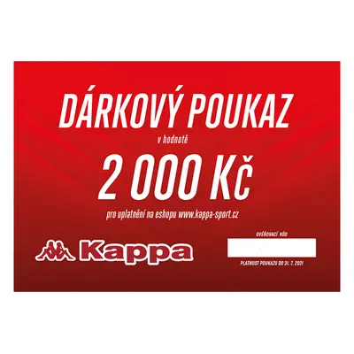 Dárkový poukaz KAPPA 2000 Kč