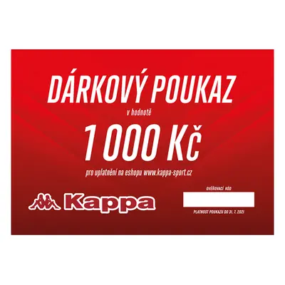 Dárkový poukaz KAPPA 1000 Kč