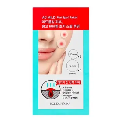 Holika Holika Náplasti na akné AC Mild Red Spot (12 ks)