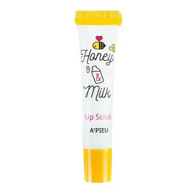 A'PIEU Peeling na rty Honey & Milk Lip Scrub (8 ml)