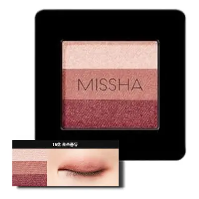 MISSHA Oční stíny Triple Shadow - No. 16 Rose Fondue