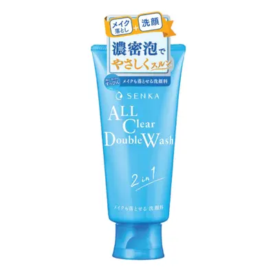 SHISEIDO SENKA Čisticí a odličovací pěnový krém All Clear Double Wash 2in1 (120 g)