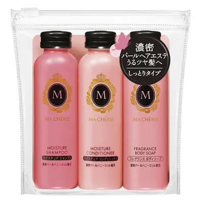 SHISEIDO Set vlasové a tělové kosmetiky Ma Cherie Moisture Hair & Body EX Travel Set (3 x 50 ml)