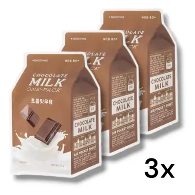 A'PIEU 3x Plátýnková maska Chocolate Milk One-Pack