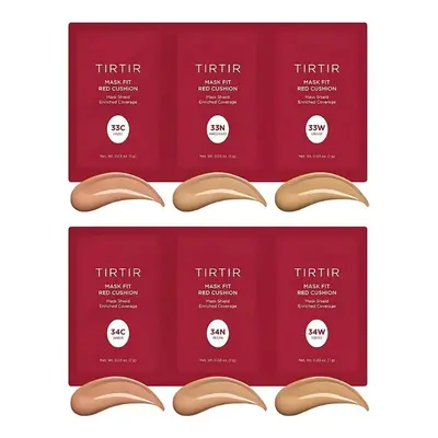 TIRTIR Set vzorků Cushion Make-up Mask Fit Red Cushion 6 Shade Trial Kit (6 vzorků) - 04 Medium 