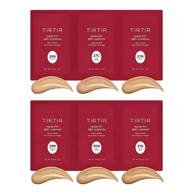 TIRTIR Set vzorků Cushion Make-up Mask Fit Red Cushion 6 Shade Trial Kit (6 vzorků) - 03 Medium 