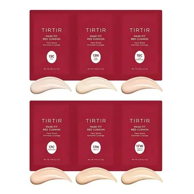 TIRTIR Set vzorků Cushion Make-up Mask Fit Red Cushion 6 Shade Trial Kit (6 vzorků) - 01 Light (