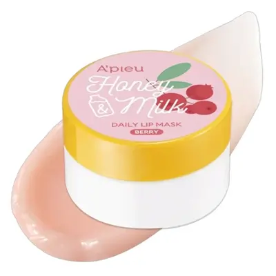 A'PIEU Maska a balzám na rty Honey Milk Daily Lip Mask - Berry